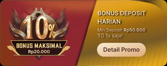 2# BONUS DEPOSIT HARIAN – TO 1X!